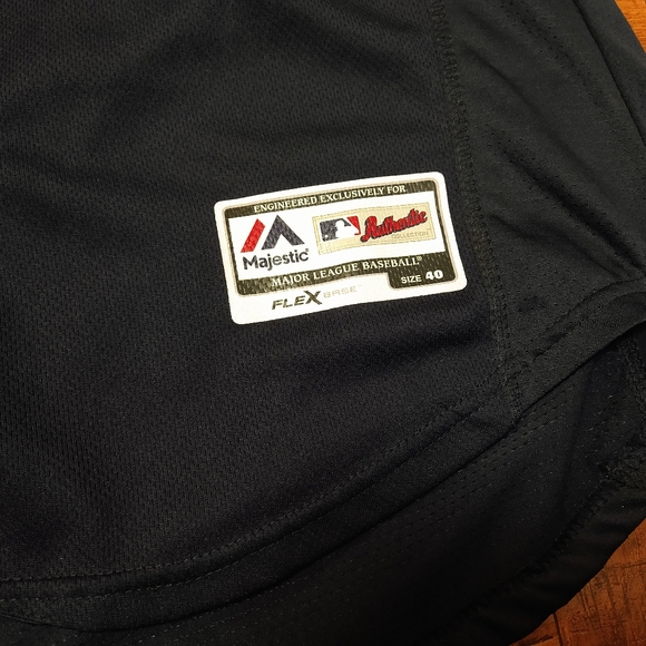 Cleveland Indians Majestic Francisco Lindor Button Baseball Jersey Men's Size 40 - Picture 5 of 7